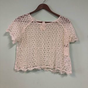 NWT Forever 21 Lace Crochet Crop Top